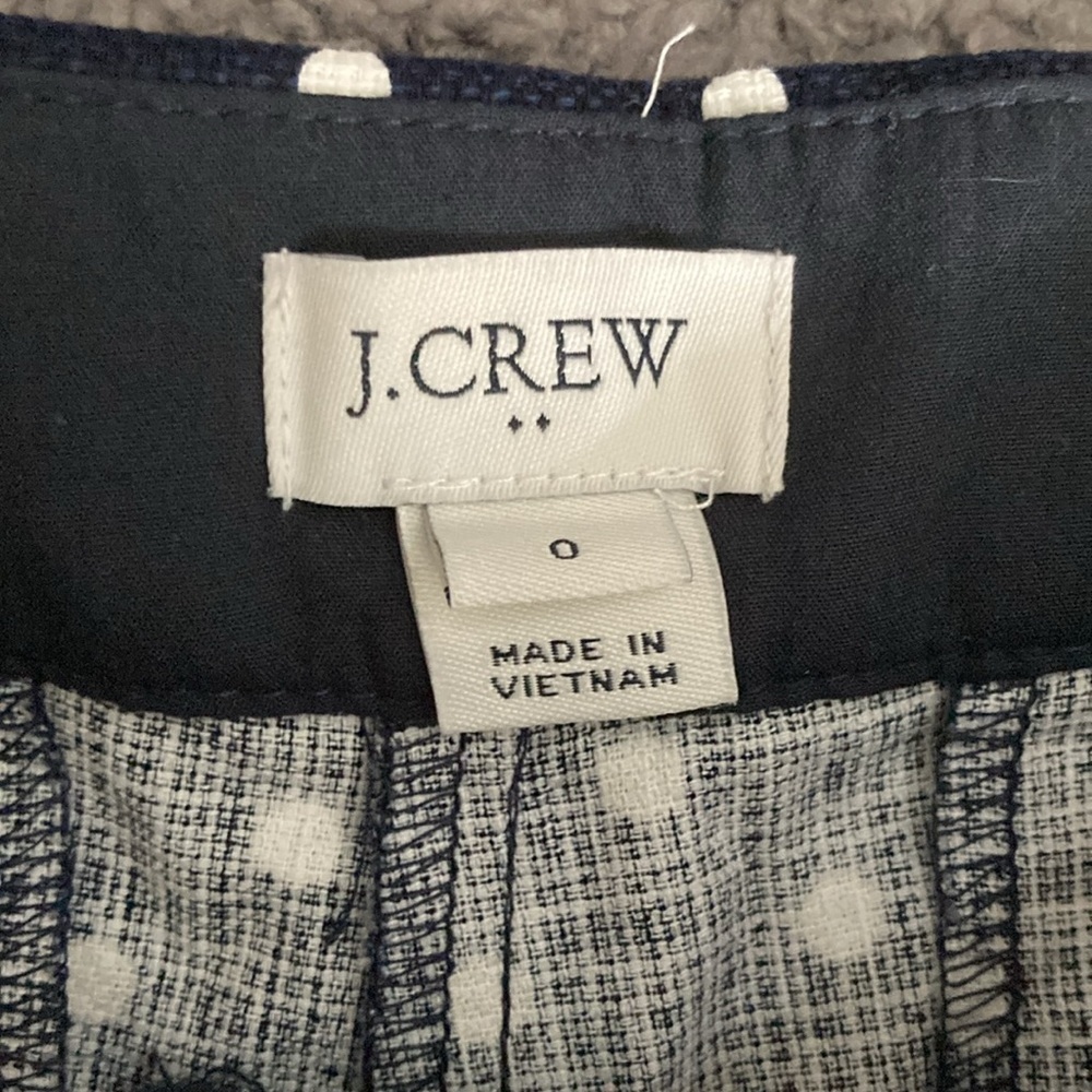 J crew navy polka dot shorts - Picture 2 of 2